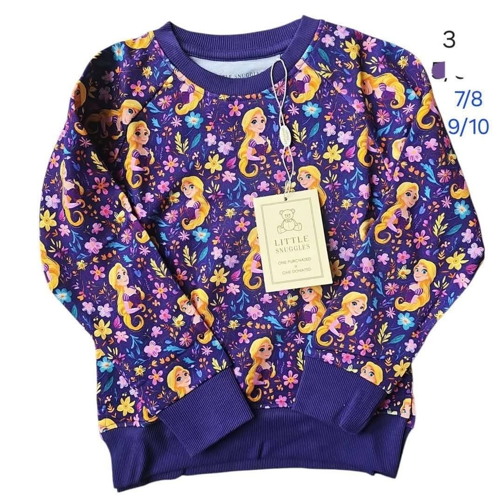 Purple Mermaid Kids Sweatshirt